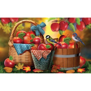 Briarwood Lane Doormat 30x18 Indoor Outdoor Harvest Apple Basket Fall For Fall Doormat - 1 of 4