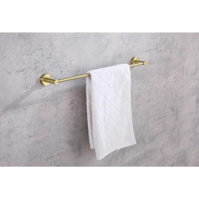 Freya Brushed Gold 4-Piece Stainless Steel Bathroom Hardware Set