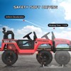 2-Seater Ride On Truck Car, 12V Electric Car for Kids Battery Powered Car w/Parent Remote Control, Safety Belt, Mp3 Player, Led Lights, Jeeps Car - 3 of 4