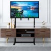 Artloge Wall TV Stand Free Standing Mount Stand Universal White Mount with Height Adjustable Bracket for 32-65" or 32-100" Plasma Screen,LED,LCD,OLED - 2 of 4