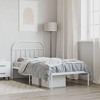 vidaXL Single Bed Frame with Headboard, Robust Metal Construction, Extra Under-Bed Storage - 3 of 4