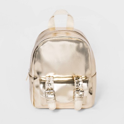 girls metallic backpack