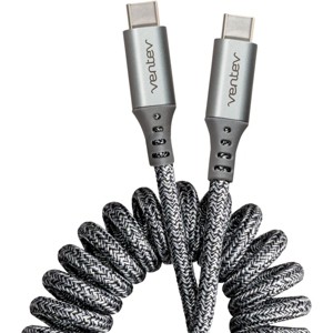 Ventev Helix Usb C To Usb C High Speed Travel 3 Foot Cable Gray - 1 of 4