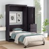 Twin Size Murphy Bed with Wardrobe and Drawers - 2 of 4