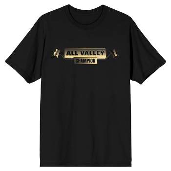 Cobra Kai All Valley Champion Men's Black Graphic Tee