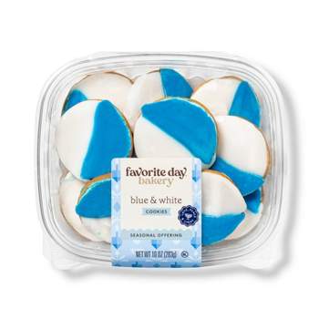 Chanukah Blue & White Cookies - 10oz/12ct - Favorite Day™