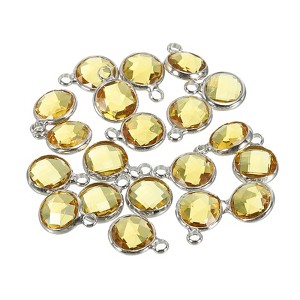 Unique Bargains DIY Craft Jewelry Making Necklace Crystal Birthstone Pendant 20 Pcs - 1 of 4