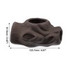 Unique Bargains Ceramic Aquarium Hideaway Rock Cave Fish Tank Decoration Brown 4.87x3.44x2.42 inches - 4 of 4