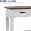 TackView Entryway Table,Console Table with 3 Storage Drawers, for Home - 2 of 4