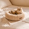 Boersma Donut Cat Bed – Fluffy Washable Round Calming Pet Bed for Indoor Cats, Kittens & Small Dogs with Non-Slip Bottom - 2 of 4
