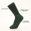 Wicked Logo on Green and Black Womens Chenille Cozy Crew Socks - 2 of 4