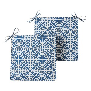 Kensington Garden 2pc 18" Square Outdoor Chair Pad - 1 of 4