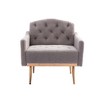 Modern Accent Chair with Arms and Gold Metal Legs for Living Room Bedroom Office - 4 of 4