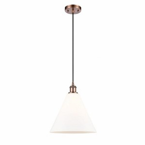 Berkshire - 1 Light Cord Hung Mini Pendant In Industrial Style-14.75 Inches Tall and 12 Inches Wide - 1 of 1