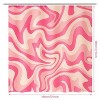 LunaLulinlk Pink Shower Curtain with 12 Hooks - 4 of 4