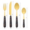REGALWOVEN Stainless Steel Floral Flatware Set Silverware Set for 6 24 Piece - 2 of 4