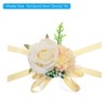 Unique Bargains Corsage Wristlet Adjustable Artificial Flower 2 Pcs - 2 of 4