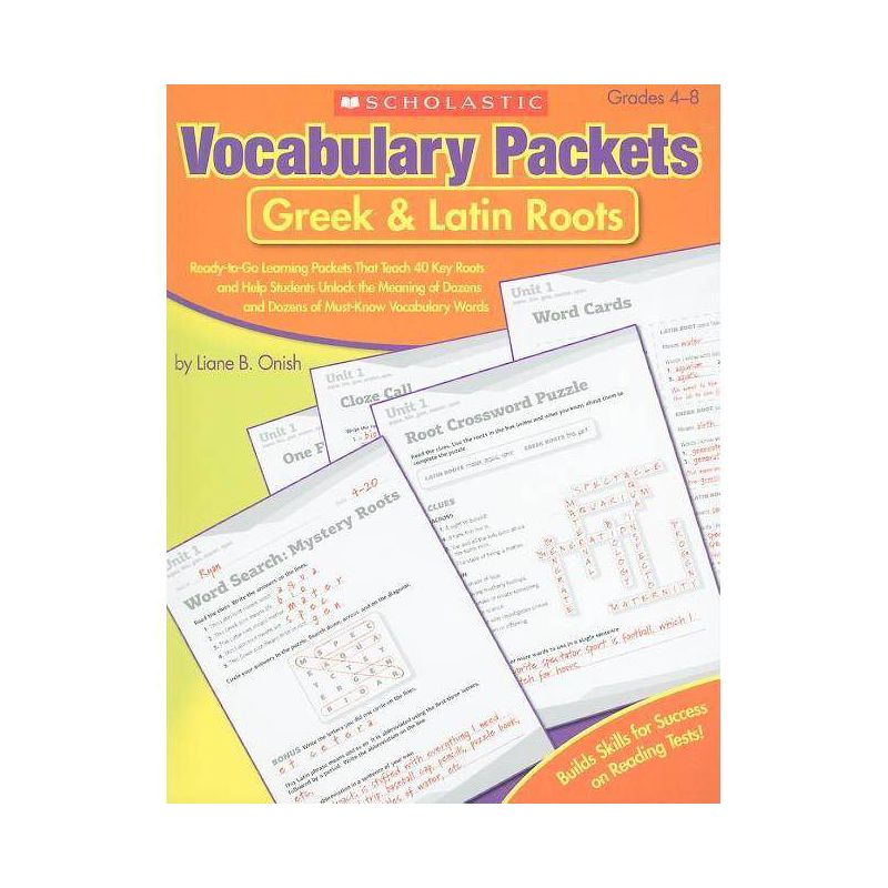 Vocabulary Packets: Greek & Latin Roots - by  Liane Onish (Paperback), 1 of 2