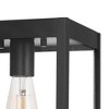 Globe Electric 1-Light Matte Black Outdoor Flush Mount Ceiling Light with Clear Glass Shade: Weather-Resistant, ETL Listed, Includes Mounting Hardware - 3 of 4