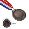 Unique Bargains Zinc Alloy Corrosion-Resistant DIY Fun Embossed Design Award Medals Gold Silver Bronze 15 Pcs - 4 of 4
