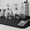LunaLulinlk Microfiber Dish Drying Mat Black 18 in. x 24 in. - 2 of 4