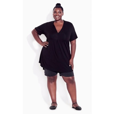 Avenue Women's Plus Size Kaylie Hi Lo Top