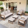 Buenhomino 5PC Outdoor Patio Conversation Set with Ottoman - 2 of 4