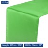 Unique Bargains Wedding Banquet Satin Smooth Soft Shiny Table Runner 12 x 108 Inch 10 Pcs - 2 of 4