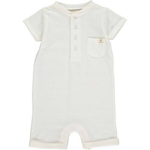 Gender Neutral Boy's Camborne Henley Romper - ME & HENRY - 1 of 3