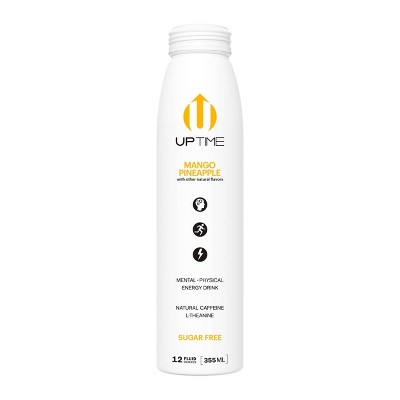 UPTIME Mango Pineapple Sugar Free Energy Drink - 12 fl oz Bottle