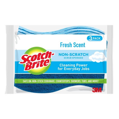 9 Scrub Sponges Scotch-Brite Non-Scratch Scrub Sponges 2 Pack Lasts 50% Longer Than The Leading National Value Brand 