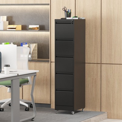 NicBex File Cabinet with Lock,Office Cabinet with Handle Free Design,Modern Storage Cabinet,Filing Cabinet for Home Office