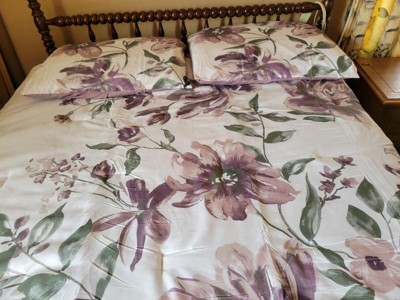 Madison Park Robin Floral Comforter Bedding Set With Bed Sheets Mauve :  Target