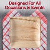 Smarty Had A Party 8" Square Palm Leaf Eco Friendly Buffet Plates - 75 pcs - 2 of 4
