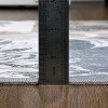 Acekool 5x7 Machine Washable Abstract Geometric Area Rug, Non-Slip, Low Pile, Non-Shedding Brown Carpet for Living Room, Bedroom - 2 of 4