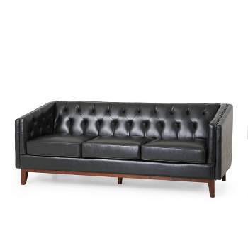 Ovando Contemporary Upholstered 3 Seater Sofa - Christopher Knight Home