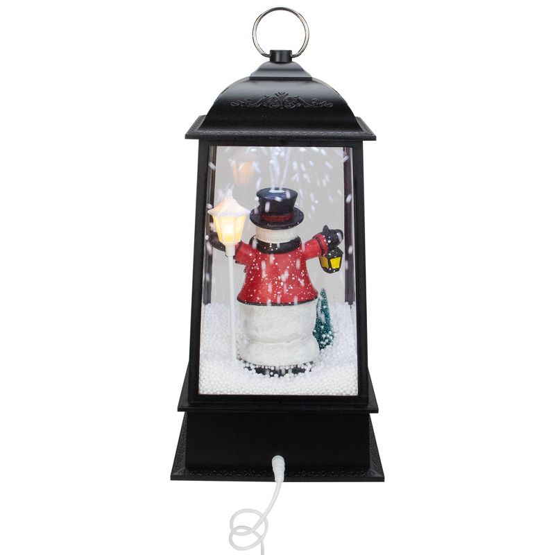 Northlight 13" Lighted Snowman Christmas Lantern with Falling Snow, 4 of 6