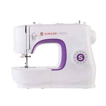 Singer M1500 Portable Sewing Machine With 57 Stitch Applications, Pack Of  Needles, Bobbins, Seam Ripper, Zipper Foot, And More Accessories, White :  Target