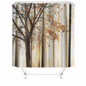 Bare Branches Shower Curtains for Bathroom Waterproof Fabric Bath Curtain Durable Soft Stylish Bathroom Decor 72x72 Inch - 1 of 1