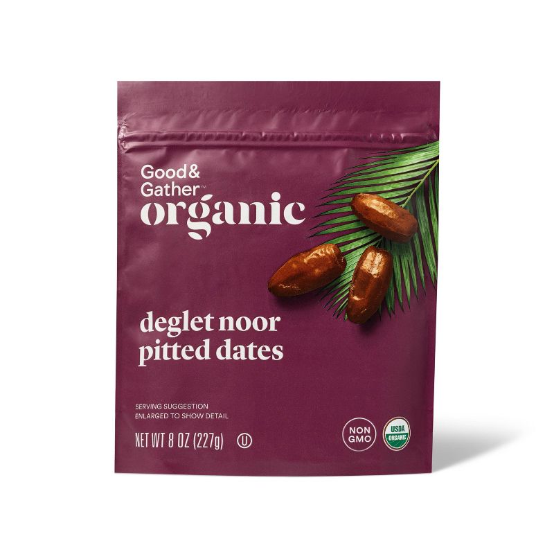 Organic Deglet Noor Pitted Dates - 8oz - Good &#38; Gather&#8482;, 1 of 4