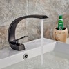 Rainworth Black Bathroom Faucet, Brushed Black Faucet for Bathroom Sink, Black Single Hole Bathroom Faucet Modern Single Handle Vanity Basin Faucet - 2 of 4