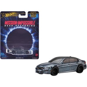 2021 BMW M5 Gray Metallic with Black Top "Mission: Impossible" (2023) Movie "Pop Culture" Series Diecast Model Car by Hot Wheels - 1 of 4