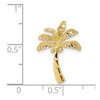 Black Bow Jewelry 14k Yellow Gold Palm Tree Slide in Polished - 4 of 4