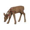 Transpac Resin 9.5 in. Brown Christmas Carved Doe Reindeer Figurine - 2 of 4
