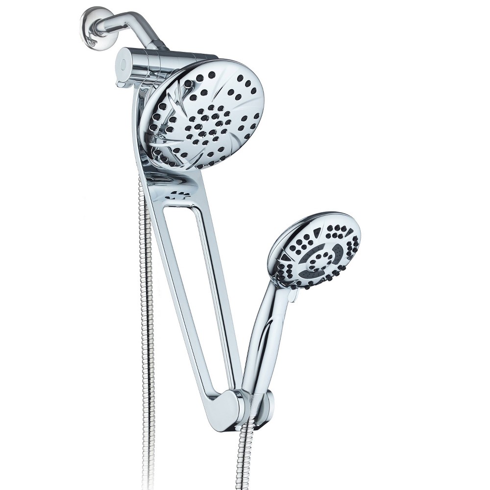 Photos - Shower System 6" Aquabar High Pressure Luxury Three-Way Rain/Handheld Shower Head Combo