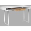 Metropolitan Computer Desk - FOX2203 - White/Chrome - Safavieh Couture - 3 of 4