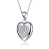 Fashionable and elegant heart pendant neckalce with a timeless design, perfect for adding a touch of sophistication to any outfit - 3 of 3
