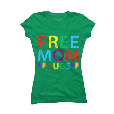 Adult Design By Humans Free Mom Hugs Hears Pride By Avocato T-Shirt