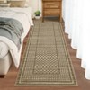 Checkered Washable Area Rugs Modern Floor Mats with Non-Slip Backing - 3 of 4