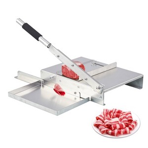 Blade family restaurant manual meat slicer, portable frozen meat slicer, stainless steel vegetable slicer, beef and lamb roll slicer - 1 of 4